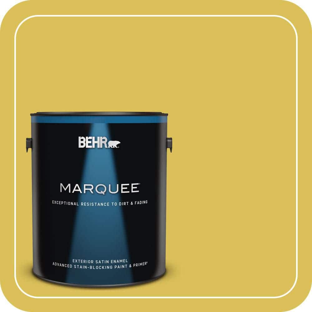 1 gal. #P320-6A Flustered Mustard Satin Enamel Exterior Paint and Primer price history on PriceWatchPro