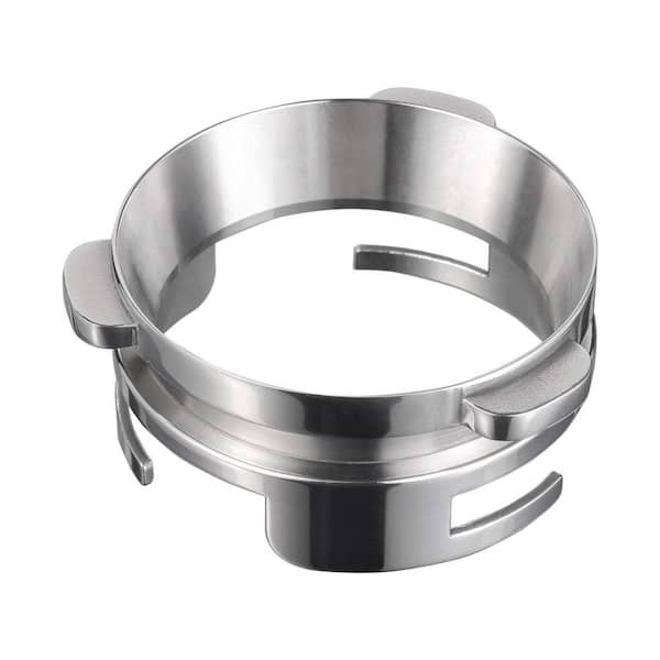 2.4 in. Dia. Silver Stainless Steel Hands-Free Dosing Funnel with Grinder Trigger for Breville 54mm Portafilters