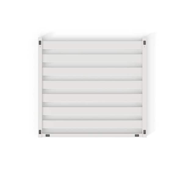 Enclo Privacy Screens 36 in. x 39 in. x 1.5 in. White Vinyl Slatted Liberty Lattice Rooftop Accessory