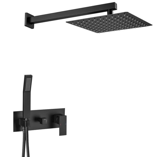 Utopia 4niture Jordan SingleHandle 1Spray 10 in. Square Shower Head