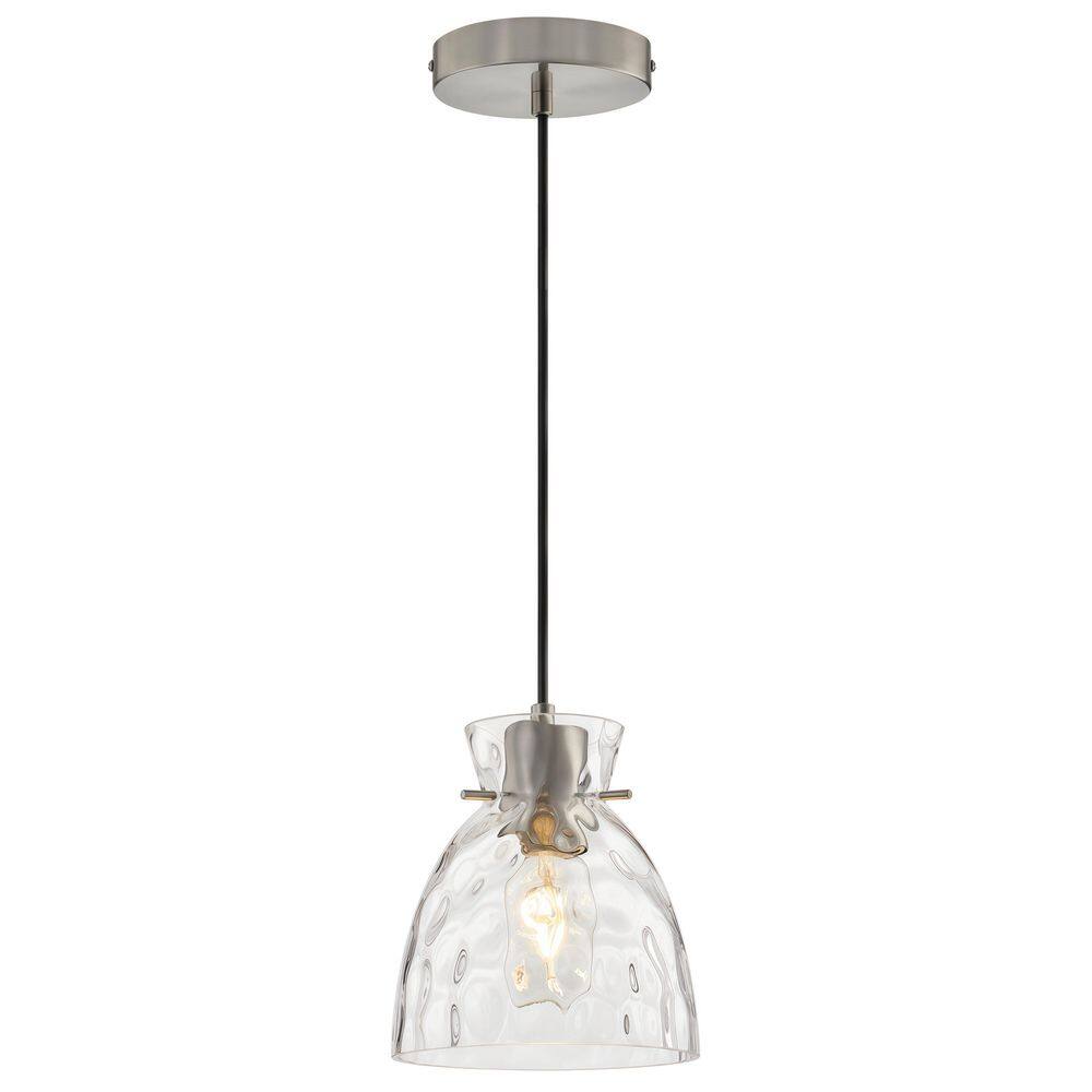 Modern Brushed 01Nickel Water Ripple Glass Pendant Light for Kitchen Island Dining Room Hallway with Clean Minimal Style price history on PriceWatchPro