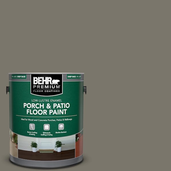 BEHR PREMIUM 1 gal. #PPU24-06 Slippery Shale Low-Lustre Enamel Interior/Exterior Porch and Patio Floor Paint