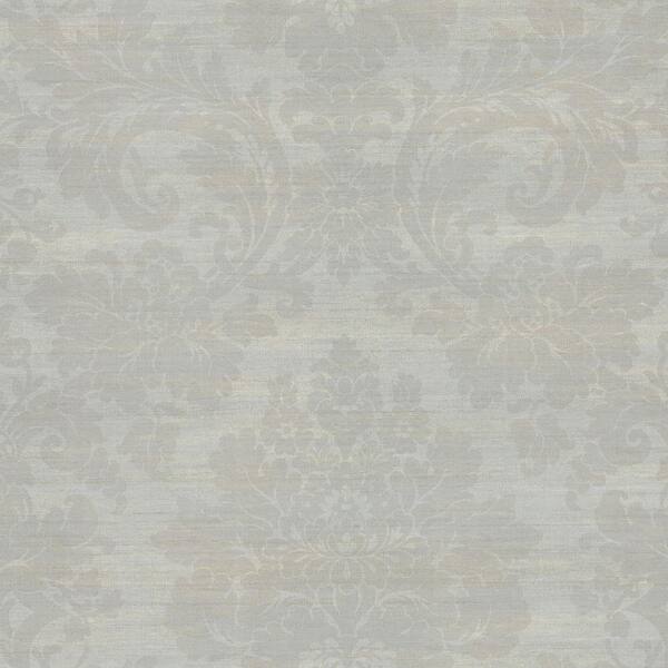 Brewster 8 in. W x 10 in. H Large Damask Wallpaper Sample