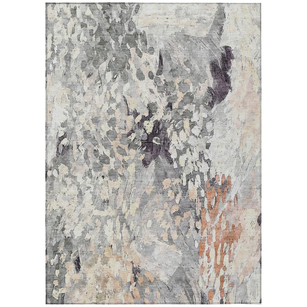 Chantille Machine Washable Indoor/Outdoor Abstract ACN2736 Pewter 8 ft. x 10 ft. Area Rug price history on PriceWatchPro