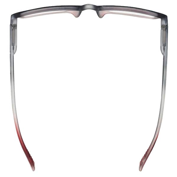 めねが Magnifeye Red Square Ombre 1.25 Reading Glasses 85845-08 - The