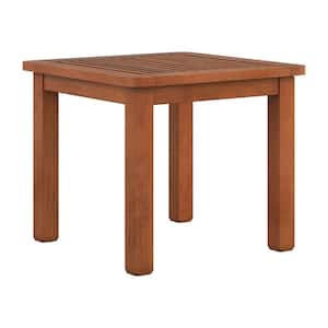 Miramar Brown Wood Outdoor Side Table