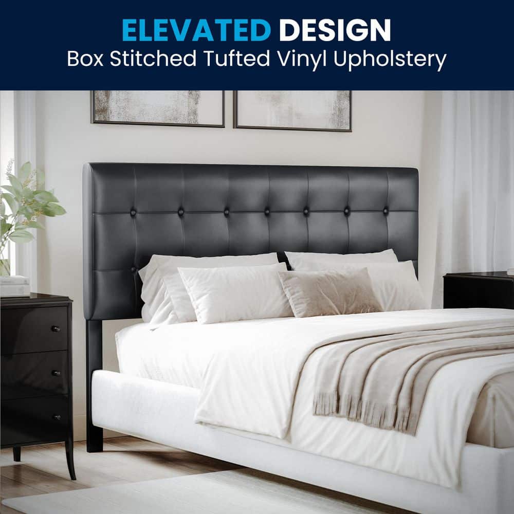 Queen Black Headboard