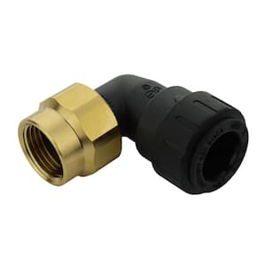 ProLock 1/2 in. Push-To-Connect x FIP Plastic/Brass 90-Degree Elbow Fitting