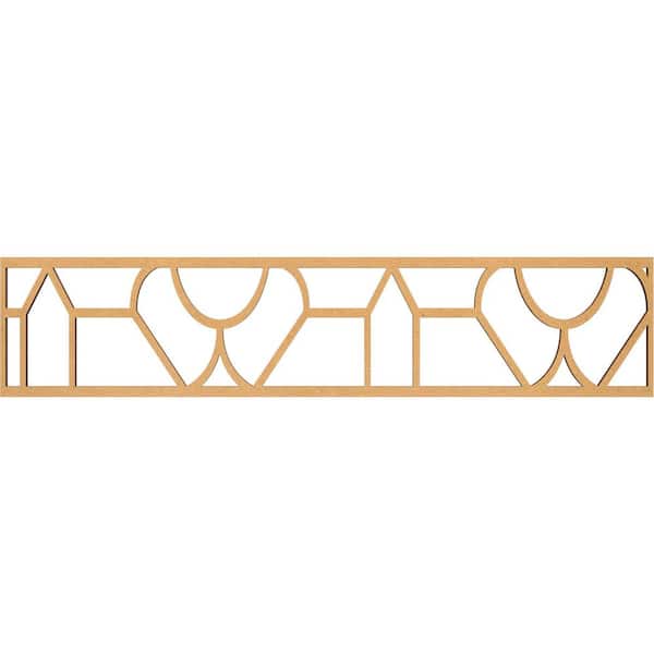 Ekena Millwork Whitechapel Fretwork 0.375 in. D x 46.75 in. W x 10 in. L MDF Wood Panel Moulding