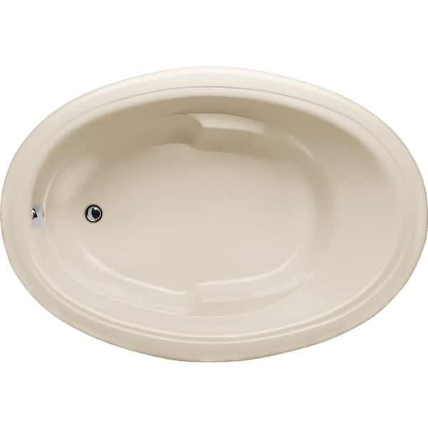 Hydro Systems Studio Oval 66 in. Acrylic Oval Drop-in Air Bath Bathtub in Biscuit
