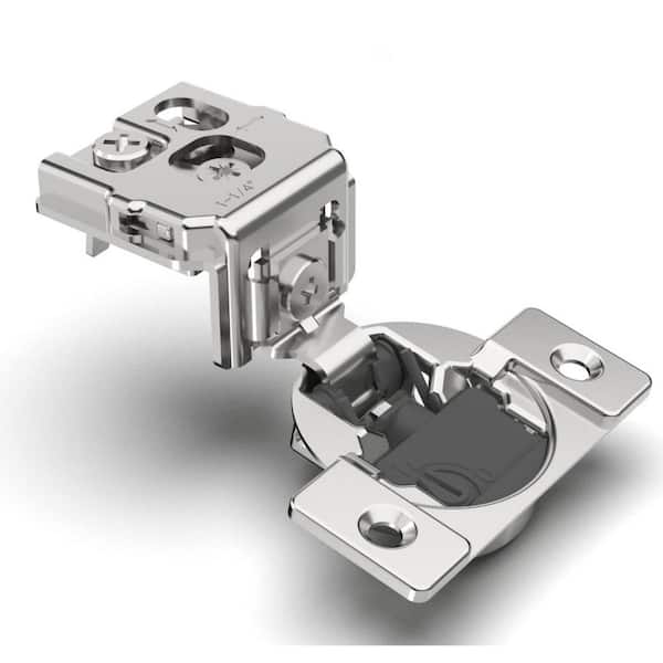 Numhew 20-Pack 105° 1-1/4 in. Overlay 4D Soft Close Concealed Cabinet Hinges with Adjustable Closing Speed for Face Frame Door