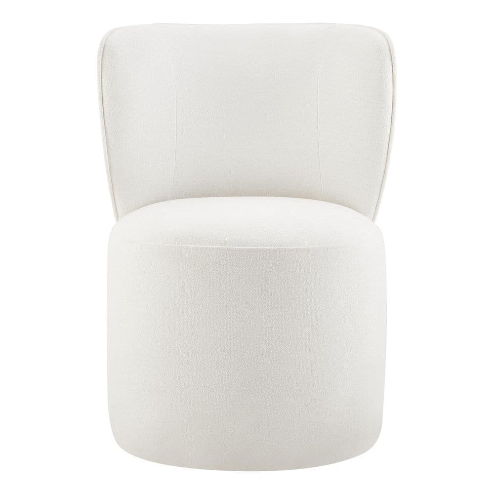 Flynn Luckett 21.26 in. H White Side Chair Wood Dining Chair with Upholstered Seat KFY2219