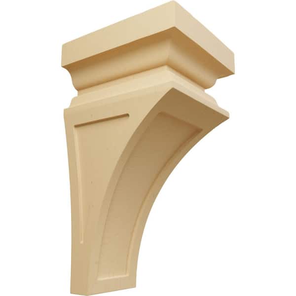 Ekena Millwork 7 in. x 14 in. x 7-3/4 in. Alder Jumbo Nevio Wood Corbel