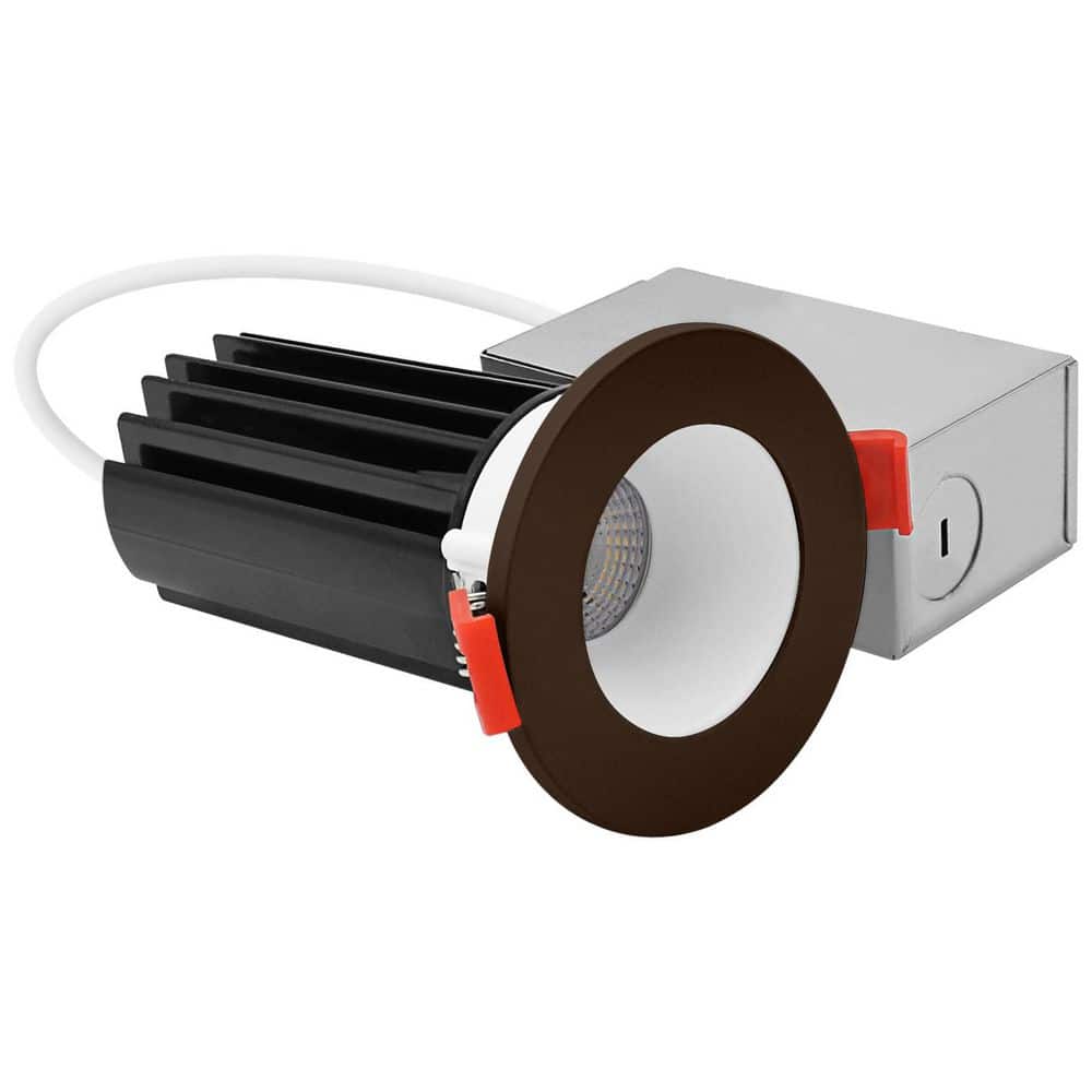 2 In. Integrated LED Recessed Canless Light with Bronze Interchangeable Trim, 5CCT, 1000LM, 15W, CRI80 Dimmable price history on PriceWatchPro