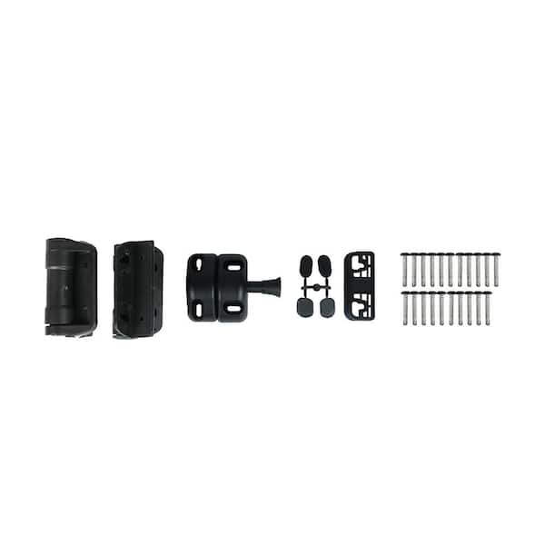 Allure Preassembled Aluminum 36 in. Gate in Black