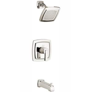 Townsend Tub and Shower Faucet Trim Kit for Flash Rough-in Valves in Polished Nickel (Valve Not Included)