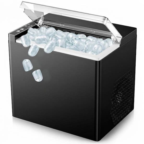 Portable Onyx Bullet Ice Mold Shape Countertop Ice Maker Kitchen Product Type Makes 9 Ice Cubes in 6 Minutes