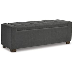 Cortwell Gray Bedroom Bench Storage Bench 54 in.