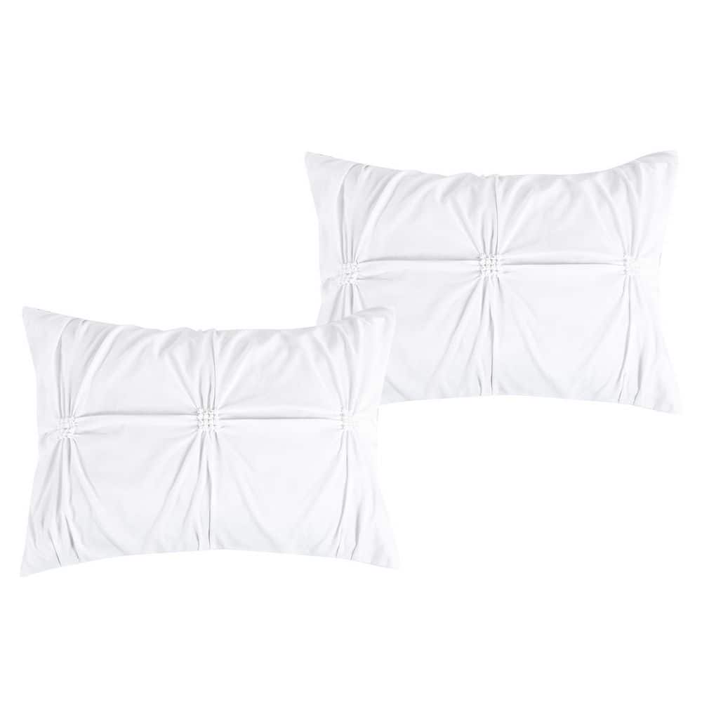 California King White Microfiber 7-Piece Comforter Set