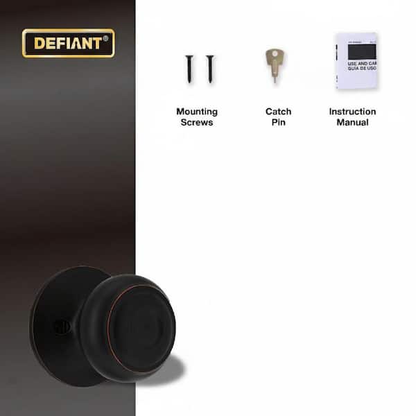 Defiant Hartford Aged Bronze Dummy Door Knob 32TGX740B - The Home