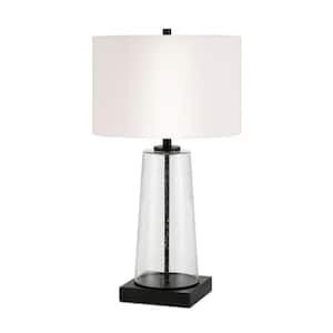 Dax 25-1/8 in. Tapered Seeded Glass Table Lamp