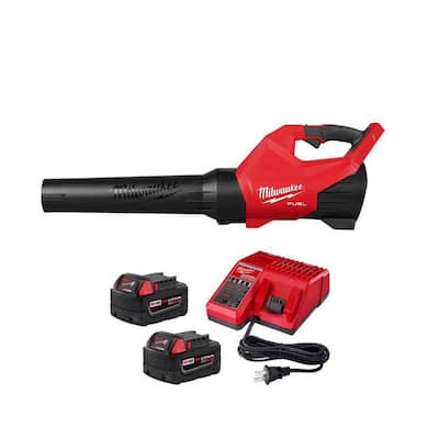 M18 FUEL 120 MPH 500 CFM 18V Brushless Cordless Battery Powered Leaf Blower with Two 5.0Ah Batteries and Charger