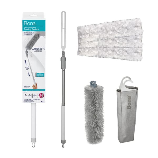 High-Performance Extendable Dusting Kit with 6 ft. Handle, Reusable and Disposable Dusters