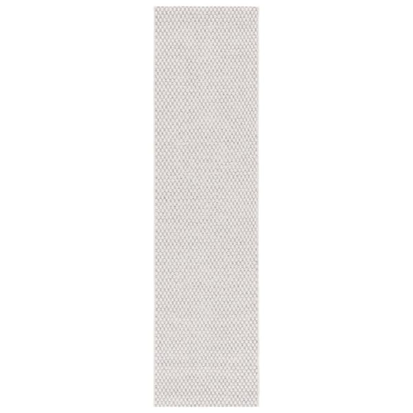 SAFAVIEH Sisal All-Weather Light Gray/Ivory 2 ft. x 8 ft. Solid Woven Indoor/Outdoor Runner Rug