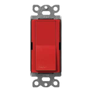 Claro On/Off Switch, 15-Amp/3-Way, Signal Red (SC-3PS-SR)