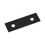 2 in. Black Mending Plate (4-Pack)