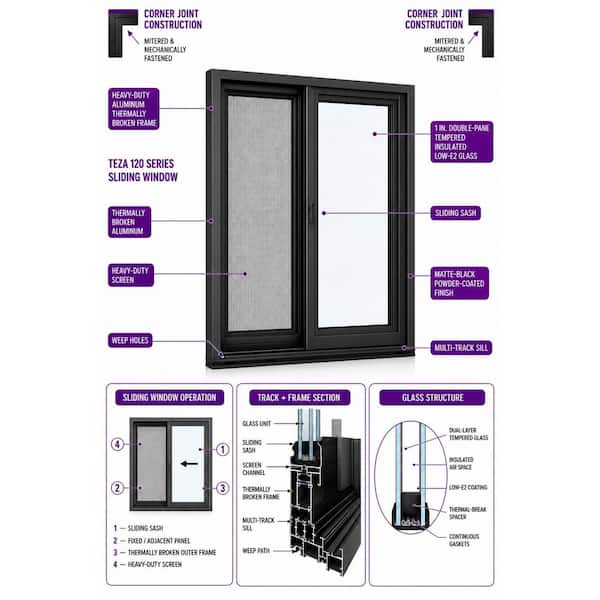 TEZA DOORS 47.5 in. W x 47.5 in. H Universal/Reversible Handing