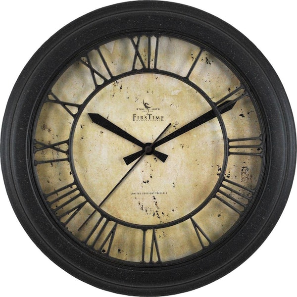FirsTime 12 in. Round Tobias Classic Wall Clock