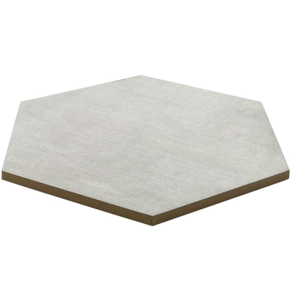 Light Gray Hexagon Matte Porcelain Floor & Wall Tile