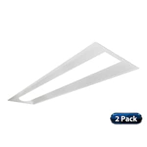 TACS2, 1 ft. x 4 ft. 200-Watt Equivalent Integrated LED White Selectable CCT and Wattage Architectural Troffer, (2-Pack)