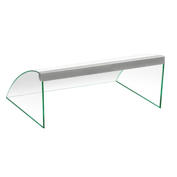 GREAT NORTHERN 11-Roller Hot Dog Machine Tempered Glass Sneeze Guard Roller Cover for Countertop Electric Grill