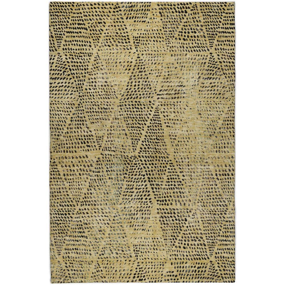 Dream Shag Premium Machine Washable Abstract ADS591 Gold 10 ft. x 14 ft. Area Rug price history on PriceWatchPro