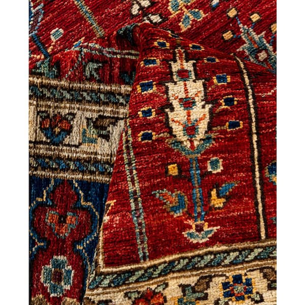 Serapi Red 9 x 12 Tribal Wool Indoor Area Rug