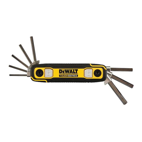 TOUGHSERIES SAE Folding Locking Hex Key Set (8-Piece)