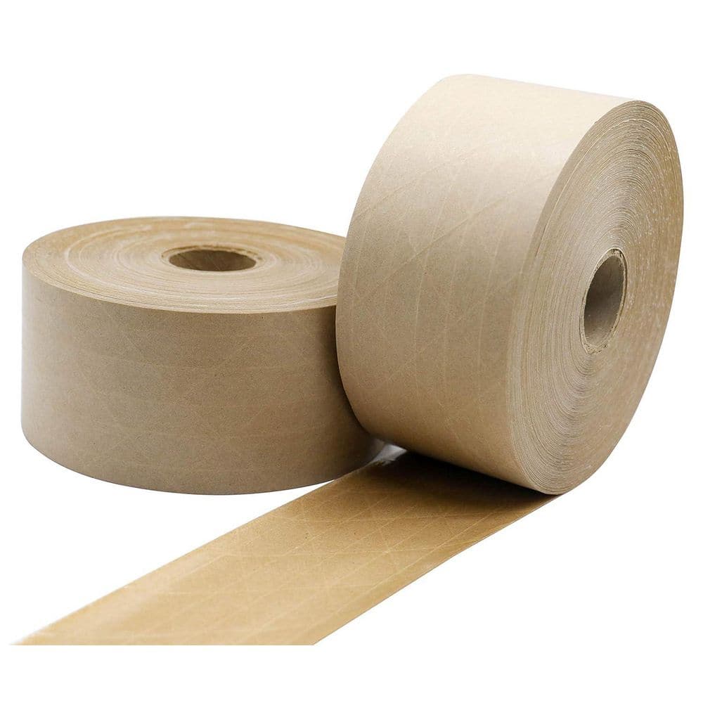 Reinforced Water Activated Gummed Kraft Paper Tape 2-Pack 2.75 in. x 380 ft. Heavy Duty Secure Packing Shipping price history on PriceWatchPro