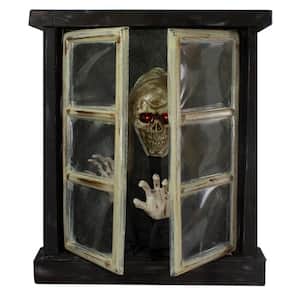 29 in. Lighted and Animated Opening Window Halloween Decoration