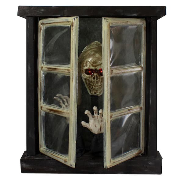 Northlight 29 in. Lighted and Animated Opening Window Halloween Decoration