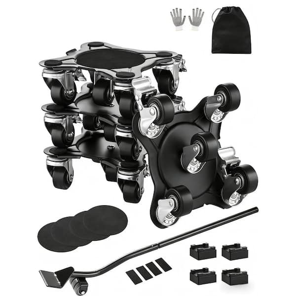 Furniture Dolly, Maximum 1200 lbs. Load Capacity Heavy Duty Furniture Movers 360° Rotation Wheels, Carbon Steel Panel