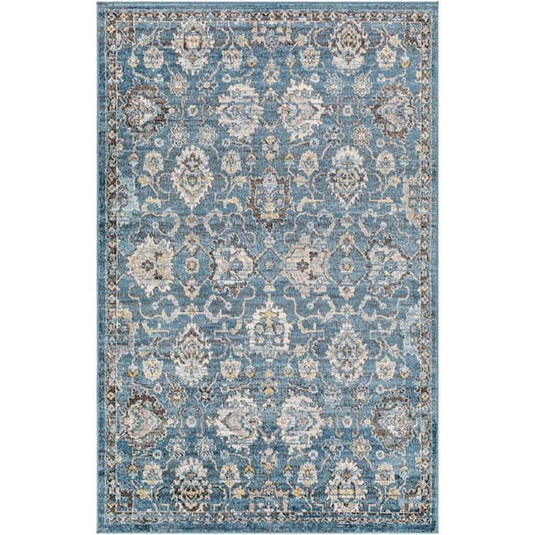 Livabliss Pertek Denim Oriental 8 ft. x 10 ft. Indoor Area Rug