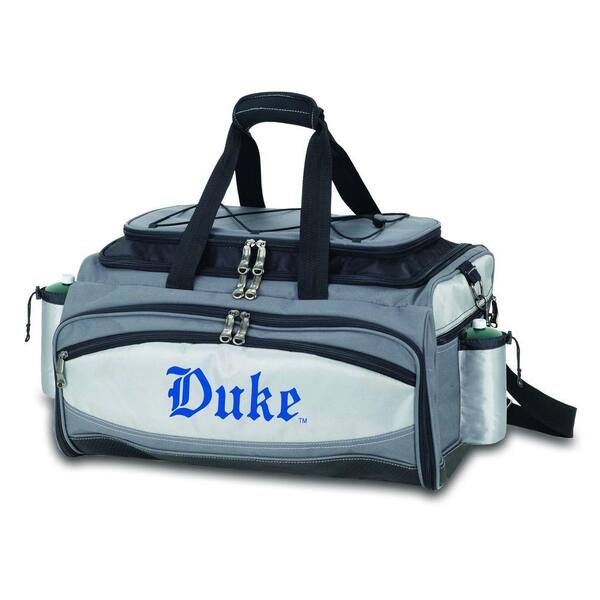 Picnic Time Vulcan Duke Tailgating Cooler and Propane Gas Grill Kit with Embroidered Logo