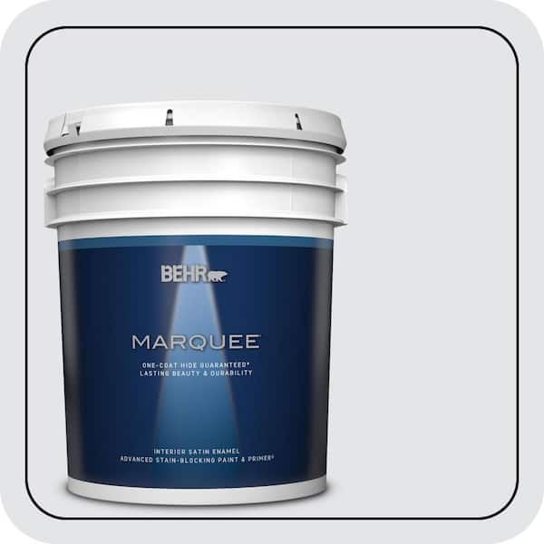 BEHR MARQUEE 5 gal. #MQ3-31 Dutch White One-Coat Hide Satin Enamel Interior Paint & Primer