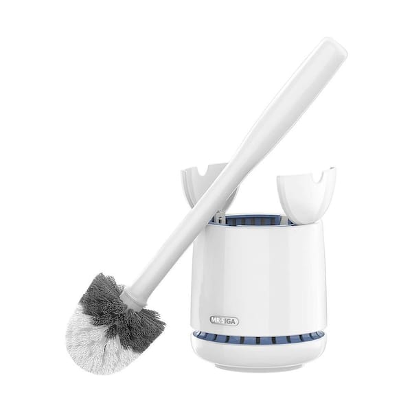 MR.SIGA Premium Toilet Brush with Holder Set - 1 Pack HD22014