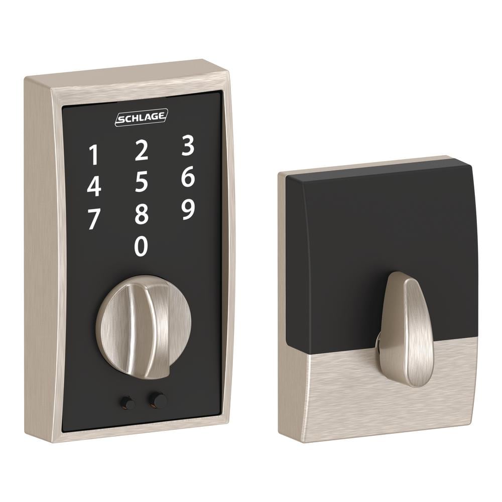 Schlage Century Satin Nickel Electronic Touch Keyless Touchscreen