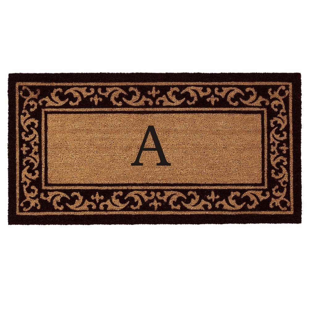 Kendall Monogram Door Mat 24 in. x 48 in. (Letter A)