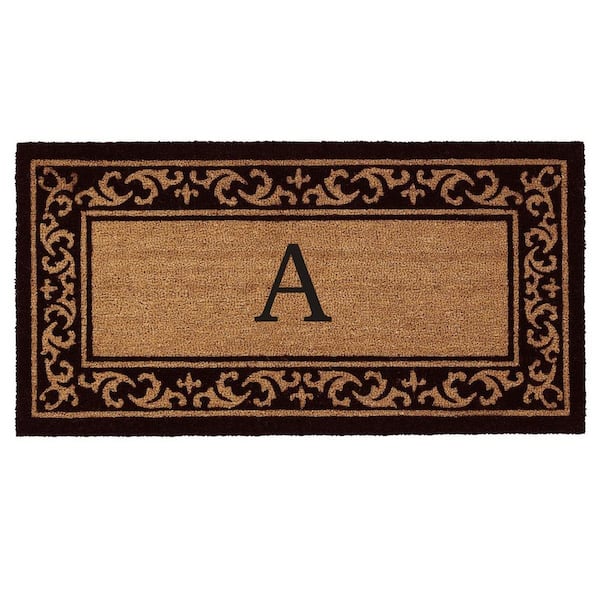 Calloway Mills Kendall Monogram Door Mat 24 in. x 48 in. (Letter A)