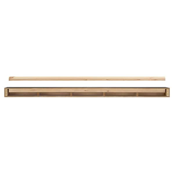 Pearl Mantels The Tyler Black 6 ft. Fireplace Cap-Shelf Mantel 670